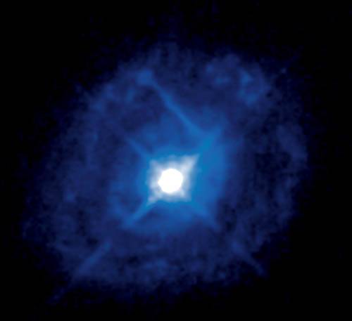 Снимок галактики Mrk 509, сделанный телескопом Hubble на видимых волнах в 2007 г.