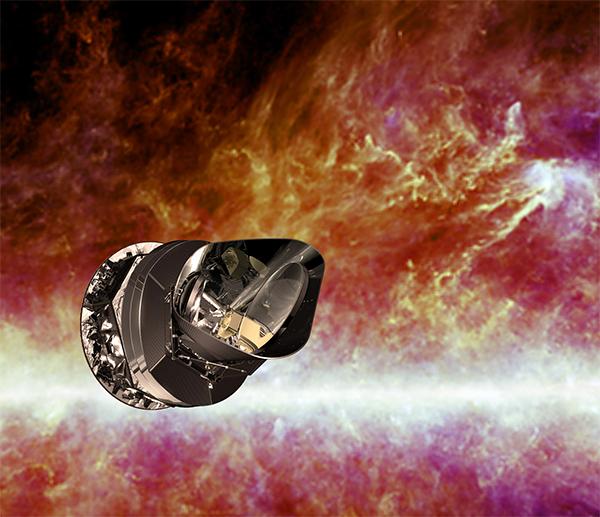Спутник «Планк» (иллюстрация ESA / C. Carreau).
